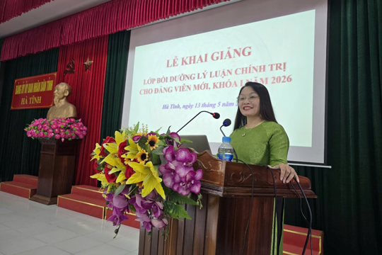 Khai giảng lớp bồi dưỡng lý luận chính trị dành cho đảng viên mới khóa I năm 2026