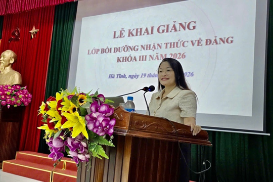 Khai mạc Lớp bồi dưỡng nhận thức về đảng khóa III năm 2026