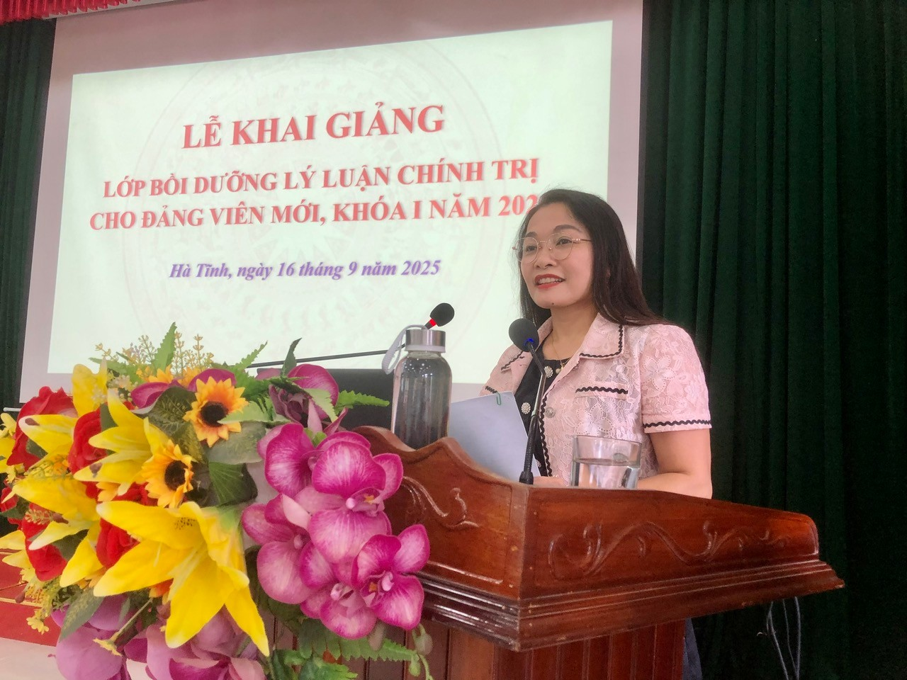Khai giảng Lớp Bồi dưỡng lý luận chính trị dành cho đảng viên mới  khóa I năm 2025